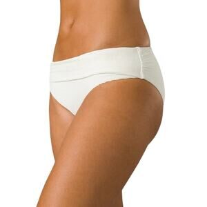 Prana Horchata Ribbed Marta Bikini Bottoms - Ivory